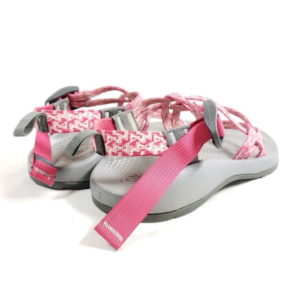 Chaco Womens Size 6 Adjustable Strap Outdoor Sandals Gray & Pink - Picture 3 of 9